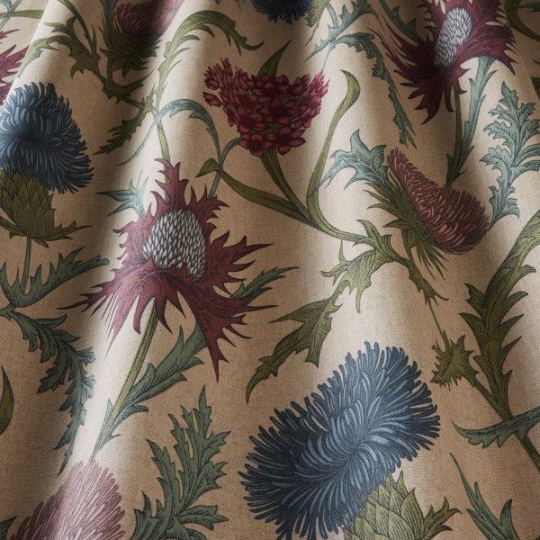 Botanist print thistle fabric