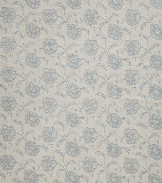 Light floral print in Wedgewood blue